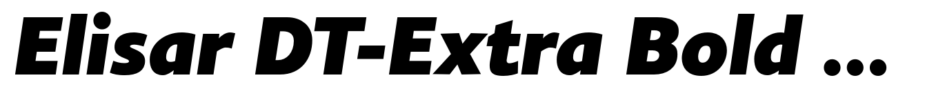 Elisar DT-Extra Bold Italic
